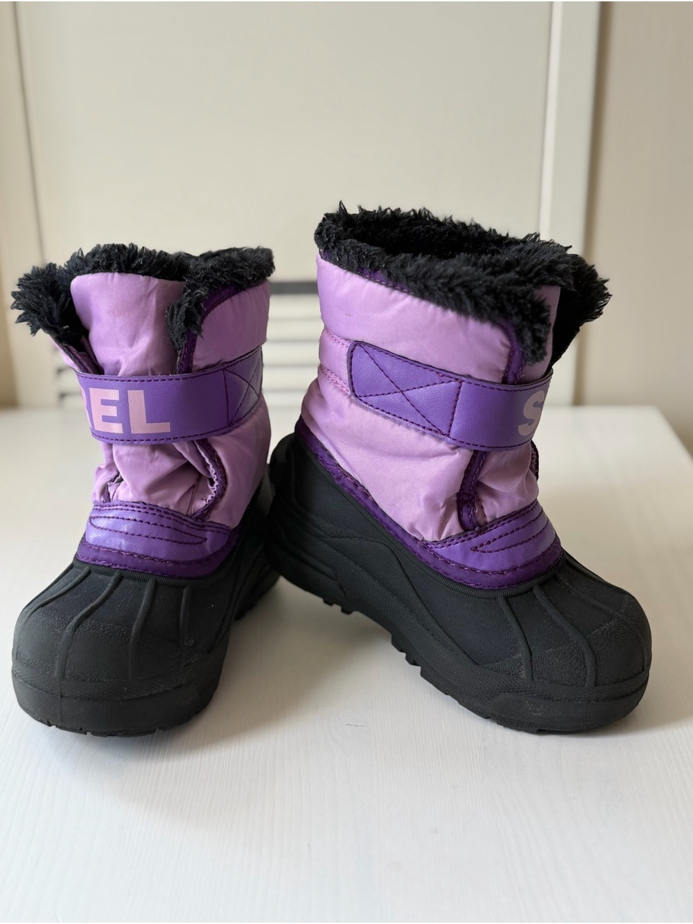 SOREL Kids Snow Commander Purple Waterproof Winter Boots US 10 / EU 27